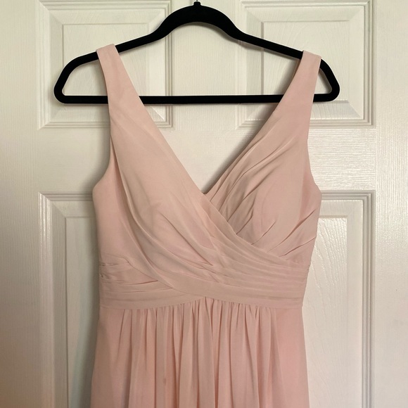 Katelyn Chiffon V-Neck A-Line Princess Dress - Picture 2 of 10